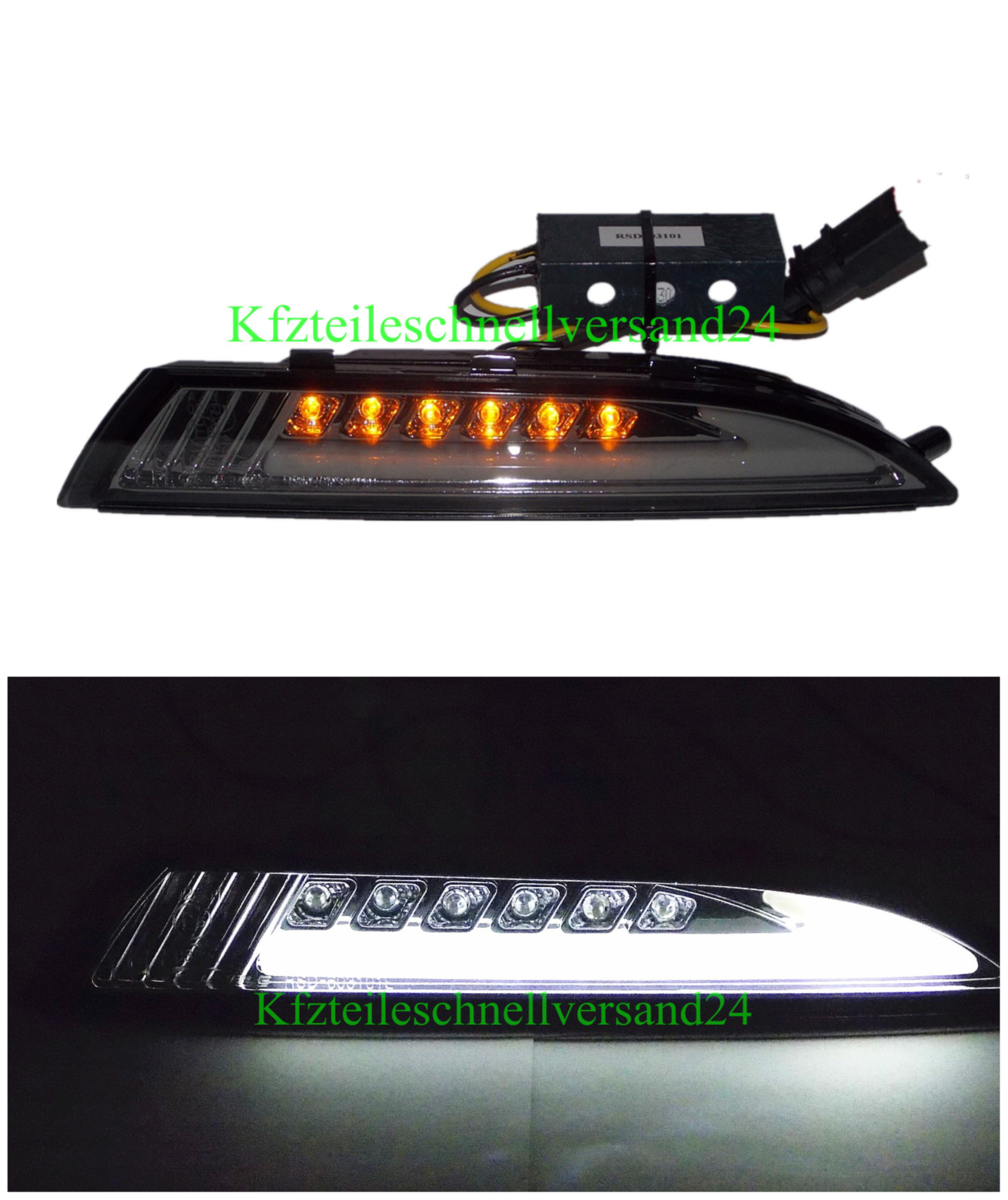 LED Frontblinker + Standlicht VW Scirocco III smoke Blinker im Lightbar Design