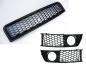 Preview: Passend für Audi A4 B6/8E Lüftungsgitter und Waben Front Kühlergrill Grill 01-05