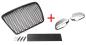 Preview: Set Frontgrill mit Kennzeichenhalter und Spiegelkappen für Audi A6 4F Facelift