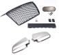Preview: Set Frontgrill, Emblem u. Kennzeichenhalter, Spiegelkappen für Audi A3 8P 05-08