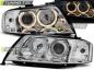 Preview: Scheinwerfer Angel Eyes für Audi A6 C5 4B Bj. 97-01 Chrom
