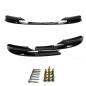 Preview: Frontspoilerlippe Frontflap Spoiler Splitter schwarz glänzend+ABE+ passend für F30, F31 10/2011-2019 (nur für M-Paket)