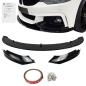Preview: Frontspoiler Ansatz Lippe Stossstange Sport Performance +ABE+schwarz glänzend 3-teilig, passend für F32 passend für BMW 4er F32/ F33/ F36, 2013-2021