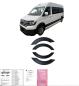 Preview: Radlaufleisten Radlaufschutz Radlaufabdeckung / Radlaufverbreiterung Set für VW Crafter / MAN TGE 17+ schwarz / matt mit ABE