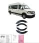 Preview: Radlaufleisten Radlaufschutz Radlaufabdeckung / Radlaufverbreiterung Set für VW Crafter / MAN TGE 17+ schwarz / matt mit ABE
