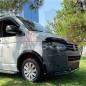 Preview: Radlaufleisten Radlaufschutz Radlaufabdeckung / Radlaufverbreiterung Set für VW T5 + T5.1 Transporter schwarz matt mit ABE