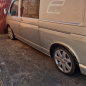Preview: Radlaufleisten Radlaufschutz Radlaufabdeckung / Radlaufverbreiterung Set für VW T5 + T5.1 Transporter schwarz matt mit ABE