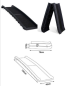 Preview: Auto Hunderampe klappbar, Kunststoff, Anti-Rutsch 90KG 156x40x8 cm  Treppe