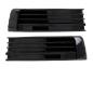 Preview: Gitter Grill Set Einsatz Stoßstange vorne Hochglanz Schwarz für VW T6 2015-2019