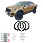 Preview: Kotflügelverbreiterungen kompatibel mit FORD Ranger T8 2019 bis 2022 mit ABE