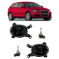 Preview: Set Nebelscheinwerfer Smoke Schwarz +H11 passt für Audi A3 8P 03-12 A4 8E B7 04-