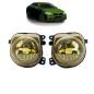 Preview: Satz LED Nebelscheinwerfer Gelb Schwarz passend für BMW 5er F10 F11 F07 LCI 13>