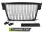 Preview: Sportgrill / Kühlergrill für Audi A4 B8 (8K) 08-11 Hochglanz schwarz in Wabendesign