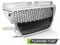 Preview: Sportgrill / Kühlergrill kompatibel mit Audi A3 8P Facelift 08-12 matt Silber in Wabendesign