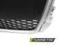 Preview: Sportgrill / Kühlergrill kompatibel mit Audi A3 8P Facelift 08-12 matt Silber in Wabendesign