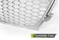 Preview: Sportgrill / Kühlergrill für Audi A4 B8 (8K) Facelift 11-15 silber in Wabendesign