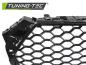 Preview: Sportgrill / Kühlergrill für Audi A4 B9 (8W) 15-19 Hochglanz schwarz in Wabendesign
