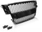 Preview: Sportgrill / Kühlergrill für Audi A5 (8T) 07-11 Hochglanz schwarz in Wabendesign