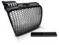 Preview: Sportgrill / Kühlergrill für Audi A4 B7 (8E) 04-08 Hochglanz schwarz in Wabendesign