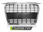 Preview: Sportgrill / Kühlergrill kompatibel mit Audi A3 8P 05-08 matt schwarz/chrom in Wabendesign