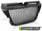 Preview: Sportgrill / Kühlergrill kompatibel mit Audi A3 8P Facelift 08-12 Hochglanz schwarz in Wabendesign