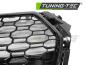 Preview: Sportgrill / Kühlergrill für Audi A4 B9 (8W) 15-19 Hochglanz schwarz in Wabendesign mit PDC