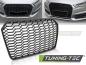 Preview: Wabengitter Sportgrill / Kühlergrill für Audi A6 4G (C7) 10-14 matt schwarz