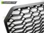 Preview: Wabengitter Sportgrill / Kühlergrill für Audi A6 4G (C7) Facelift 14-18 matt schwarz