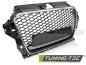 Preview: Sportgrill / Kühlergrill für Audi A3 8V 12-16 Chrom/Hochglanz schwarz in Wabendesign