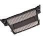 Preview: Sportgrill / Kühlergrill für Audi A4 B8 08-12 Hochglanz-schwarz in Wabendesign