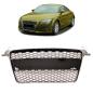 Preview: Sportgrill / Kühlergrill für Audi TT 8J Coupe/Roadster 06-14 Hochglanz Schwarz / Chrom in Wabendesign