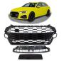 Preview: Wabengrill Breit Kühlergrill Schwarz Glanz für Audi A4 B9 Facelift mit S Line