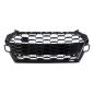 Preview: Wabengrill Breit Kühlergrill Schwarz Glanz für Audi A4 B9 Facelift mit S Line
