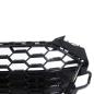 Preview: Wabengrill Breit Kühlergrill Schwarz Glanz für Audi A4 B9 Facelift mit S Line