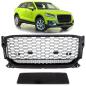 Preview: Wabengrill Kühlergrill Schwarz glanz komplett Gitter für Audi Q2 GA alle Modelle