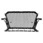 Preview: Kühlergrill Wabendesign Grill Schwarz glanz für Audi Q5 8R ab 2012-2017
