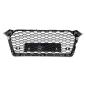 Preview: Kühlergrill Wabendesign Grill Schwarz glanz komplett für Audi A5 F5 außer RS5