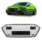 Preview: Wabengrill Kühlergrill schwarz glanz passt für Audi A7 C8 ab 2018 kein RS7