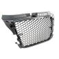 Preview: Kühlergrill Wabengrill Schwarz Glanz passt für Audi A3 8P Facelift 08-13