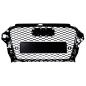 Preview: Sportgrill / Kühlergrill für Audi A3 8V 12-16 Hochglanz Schwarz in Wabendesign