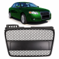 Preview: Sportgrill / Kühlergrill für Audi A4 B7 05-08 matt-schwarz in Wabengitter Optik