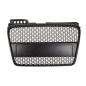 Preview: Sportgrill / Kühlergrill für Audi A4 B7 05-08 matt-schwarz in Wabengitter Optik