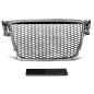 Preview: Sportgrill / Kühlergrill für Audi A4 B8 08-12 Chrom/schwarz in Wabendesign