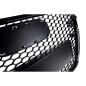 Preview: Sportgrill / Kühlergrill für Audi A4 B8 Facelift 13-16 Hochglanz-schwarz mit Emblemhalter