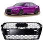 Preview: Wabengrill Kühlergrill Schwarz Glanz für Audi A4 B9 Facelift ab 2015 nicht RS4