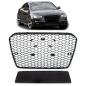 Preview: Sport Kühlergrill Grill ohne Emblem Schwarz glanz für Audi A5 B8 8T 11-17
