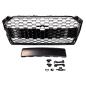 Preview: Kühlergrill Grill Wabendesign hochglanz Schwarz passt für Audi A5 F5 kein S5 RS5