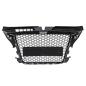 Preview: Kühlergrill Waben für PDC Schwarz Glanz für Audi A3 8P Facelift 08-13 nicht RS3