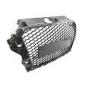 Preview: Wabendesign Kühlergrill Schwarz Glanz +PDC passt für Audi A3 8V 12-16 ohne RS3
