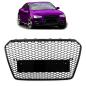 Preview: Sport Kühlergrill Grill ohne Emblem Schwarz glanz für Audi A5 B8 8T 11-16